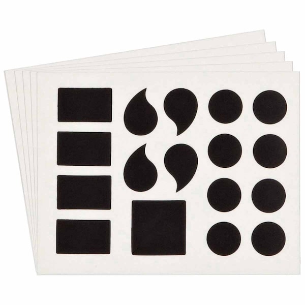 Brady Quik-Align 6450 Series Polyester 2 in Lbl Legend: Assorted Punctuation Black 10PK 6450P-PUN - main